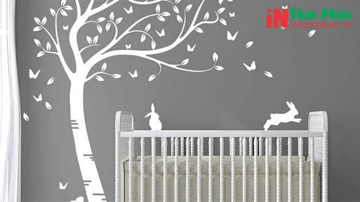 In decal dán tường