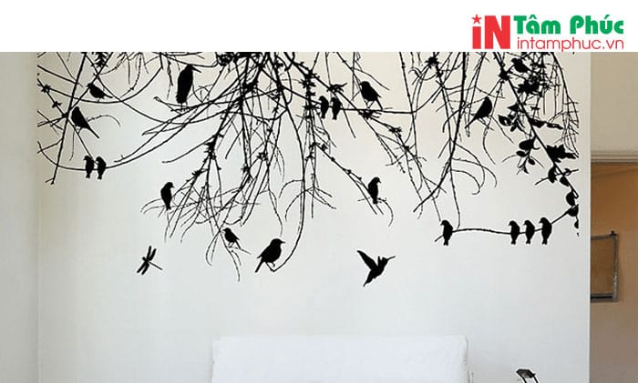 In decal dán tường