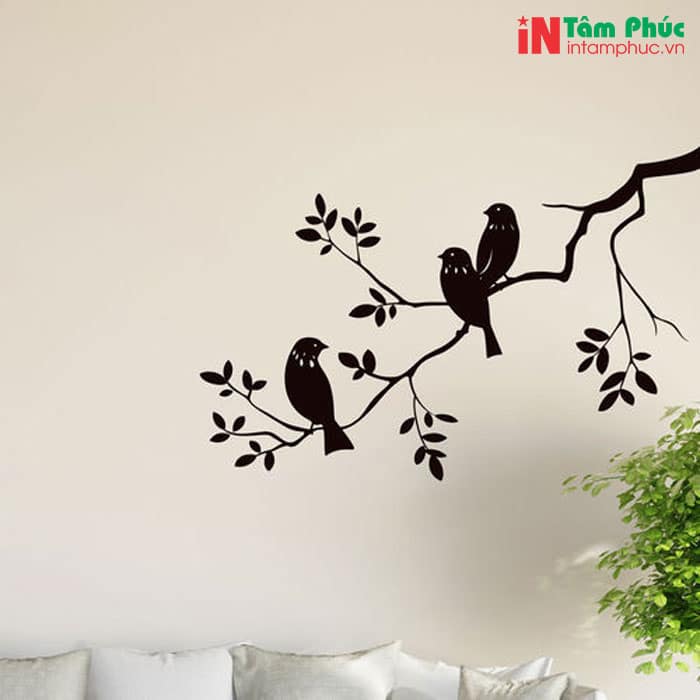 In decal dán tường