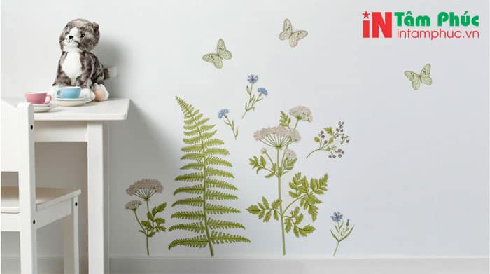 In decal dán tường