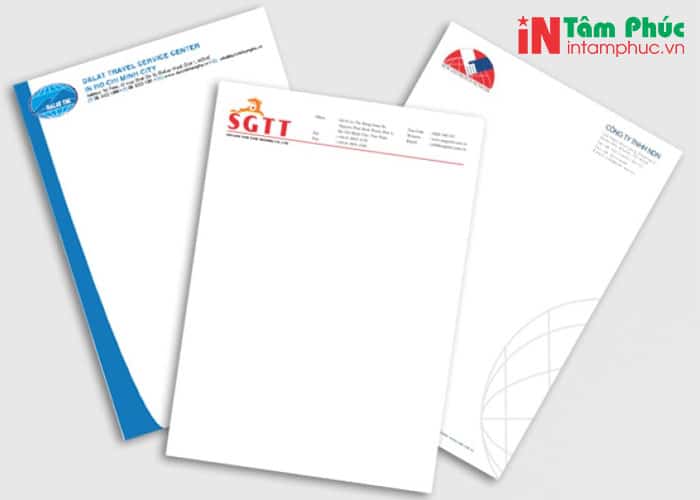 In giấy tiêu đề