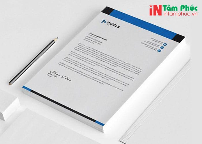 In giấy tiêu đề