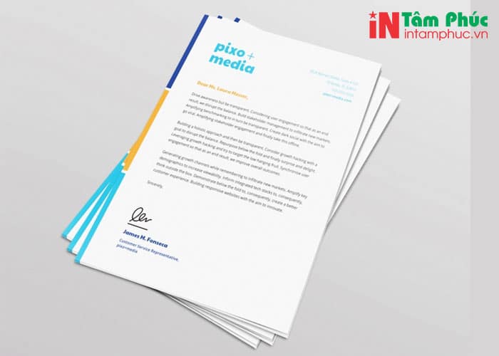 In giấy tiêu đề