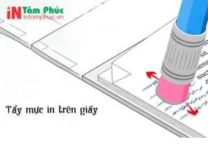 cách tẩy mực in trên giấy