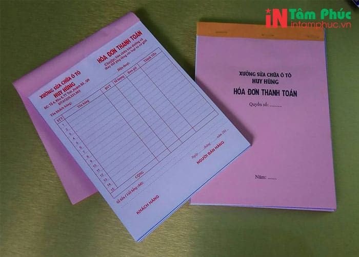 In hóa đơn bán lẻ