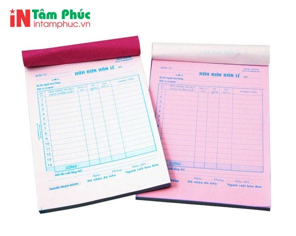 In hóa đơn bán lẻ