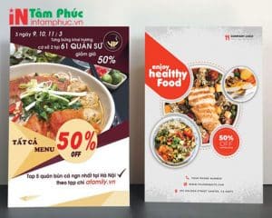 tờ rơi quảng cáo đồ ăn