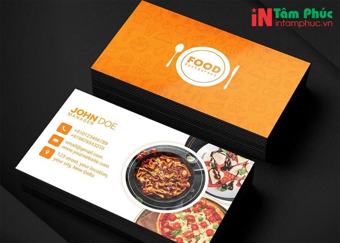 card visit quán ăn