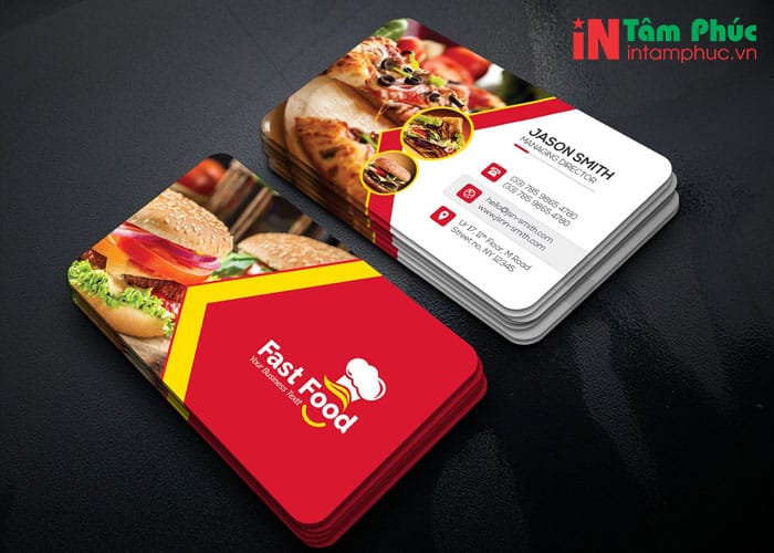 card visit quán ăn