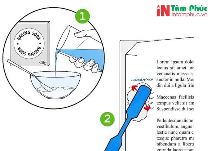cách tẩy mực in trên giấy