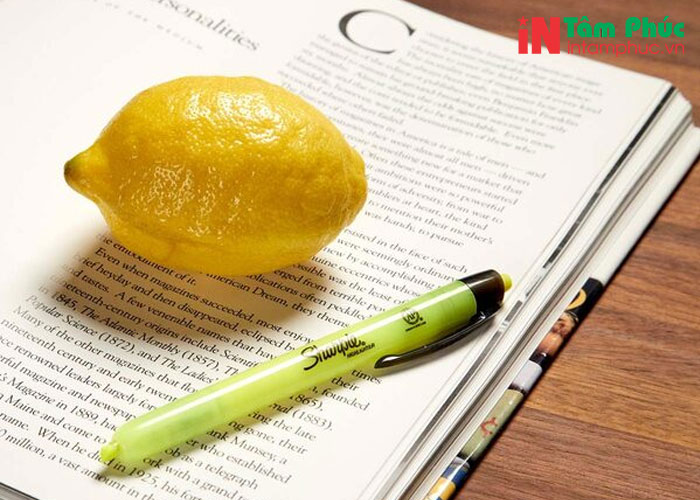 cách tẩy mực in trên giấy