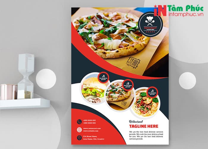 tờ rơi quảng cáo đồ ăn