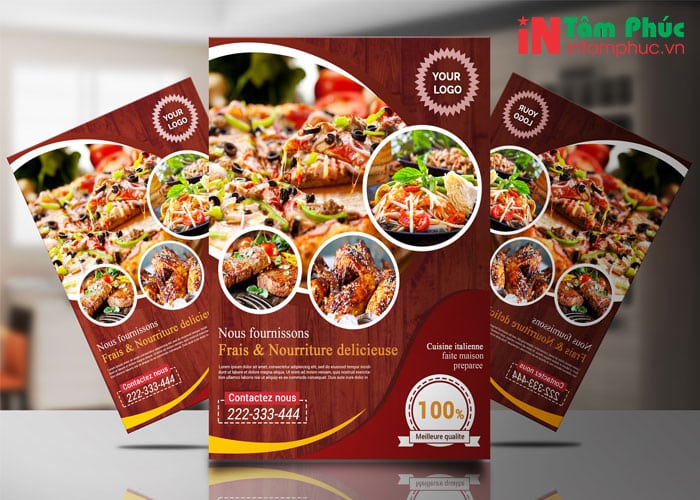 tờ rơi quảng cáo đồ ăn