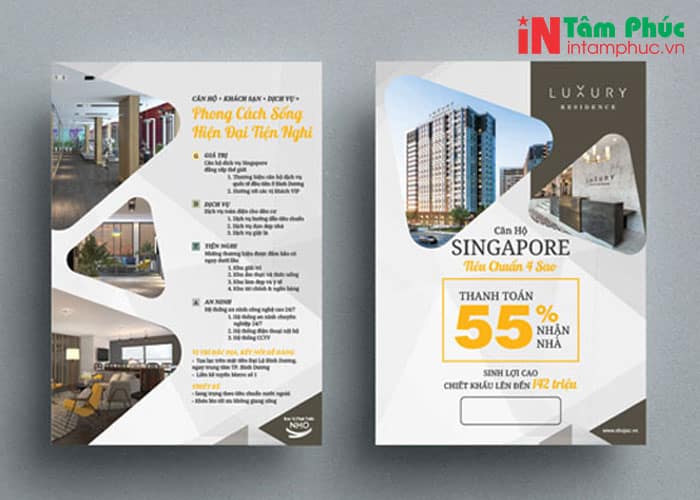 mẫu tờ rơi bán đất