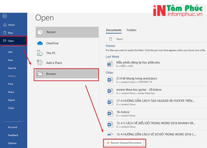 cách khắc phục file word bị lỗi