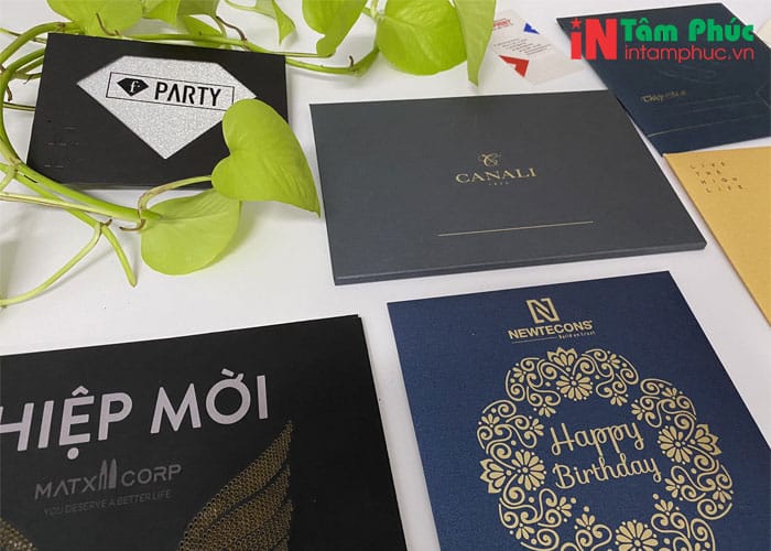 Kích thước thiệp mời sự kiện