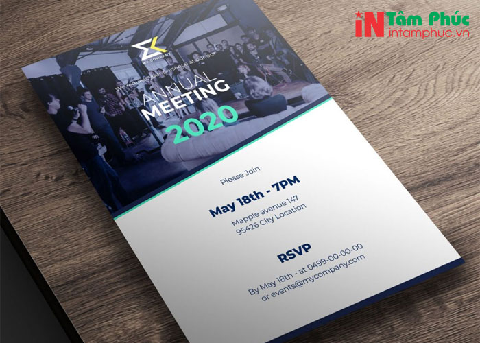 Kích thước thiệp mời sự kiện