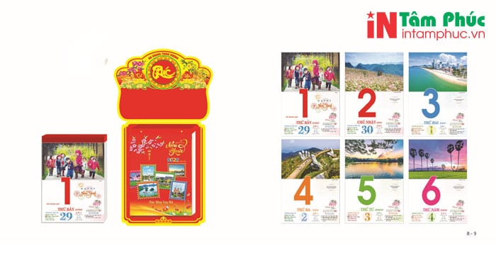 Lịch Tết treo tường