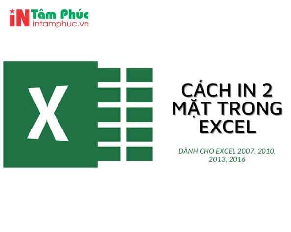 Khi nào cần in 2 mặt trong excel?