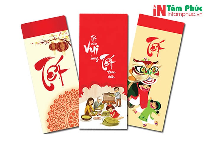 Quy cách in bao lì xì theo yêu cầu Quy cách in bao lì xì theo yêu cầu