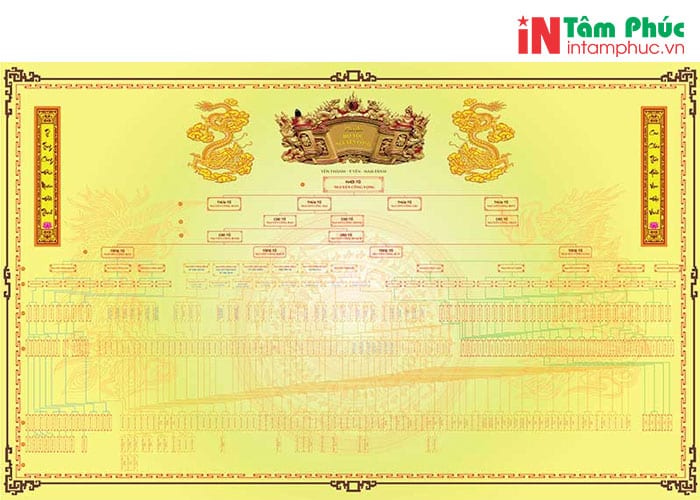 Giá in gia phả của mỗi đơn vị là khác nhau, mức giá sẽ giao động từ 800 đồng đến 3000 đồng cho số tờ từ 50 đến 5000 tờ.