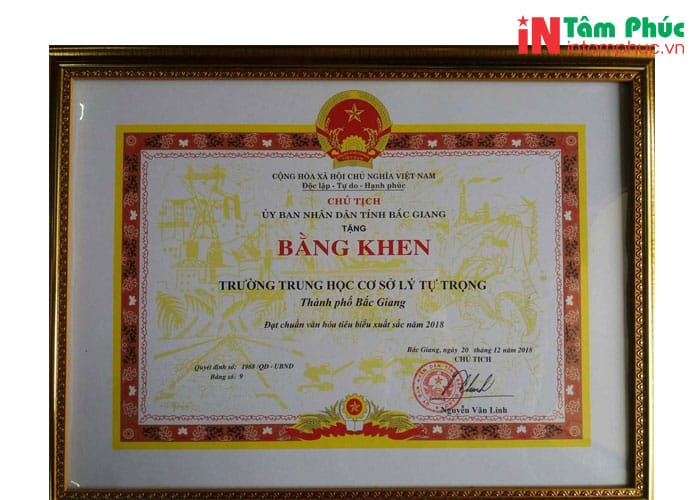 In giấy khen cần những tiêu chí gì? In giấy khen cần những tiêu chí gì?