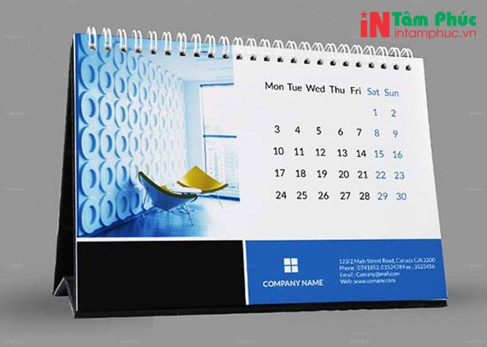 Lịch để bàn chữ A