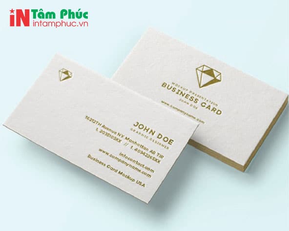 Mẫu danh thiếp từ giấy mỹ thuật cao cấp