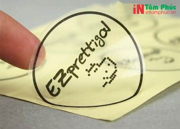 Decal nhựa, decal trong chống thấm nước