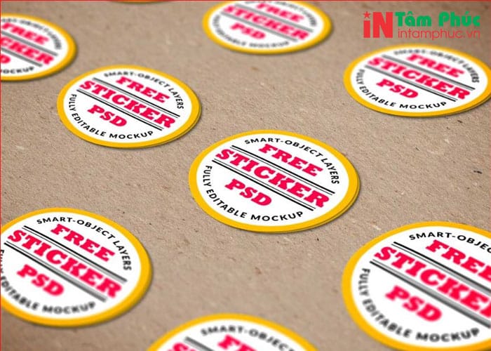 Kích thước khổ in sticker thông dụng