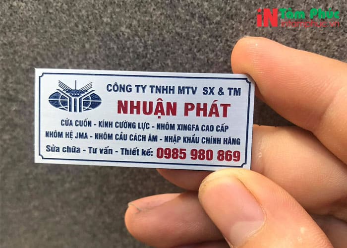 Cơ sở in tem nhôm tại Hà Nội chuyên nghiệp