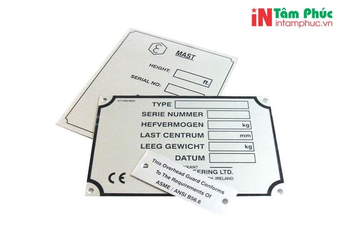 In tem nhôm chuyên nghiệp giá rẻ lấy ngay tại Hà Nội