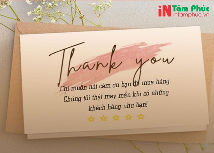 Những mẫu in thiệp cảm ơn khách hàng đẹp, ấn tượng.