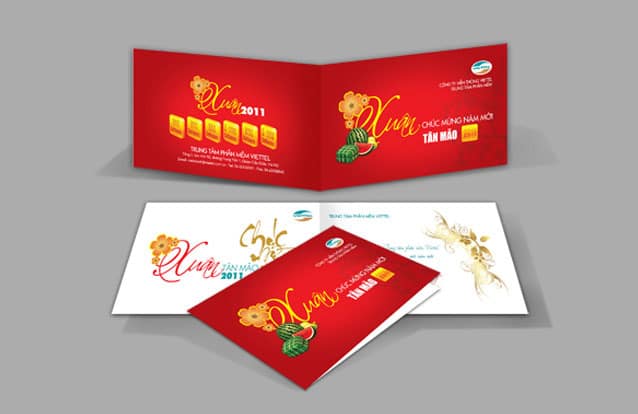 Quy cách in thiệp chúc tết