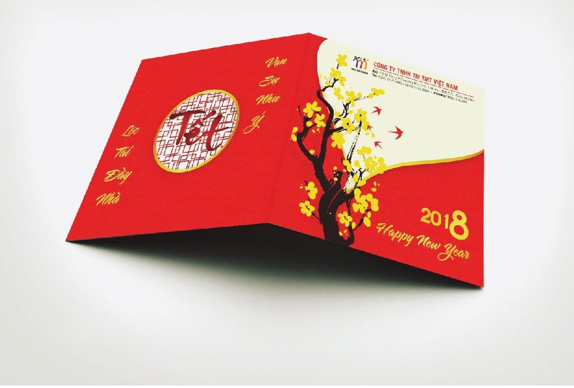 Thiết kế thiệp tết