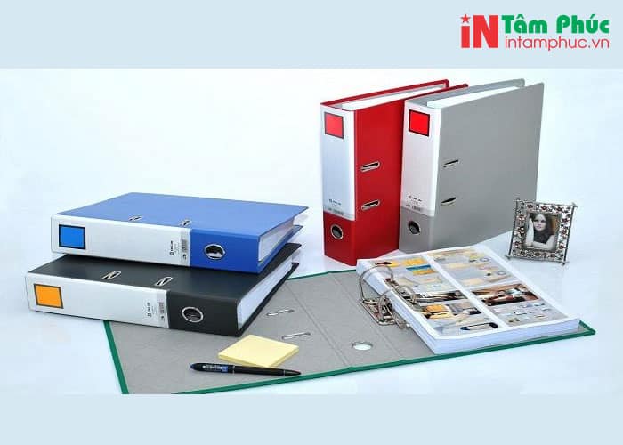 Nhận in bìa còng, file còng đựng hồ sơ và tài liệu bằng giấy