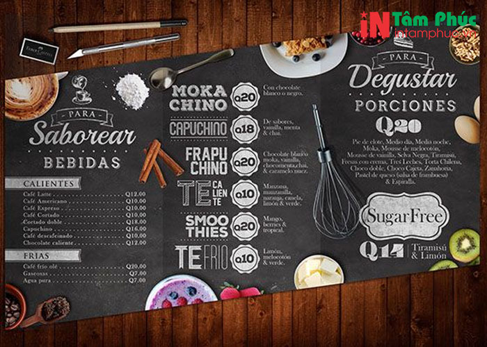 Thông tin và lợi ích sử dụng các mẫu menu quán trà sữa Thông tin và lợi ích sử dụng các mẫu menu quán trà sữa